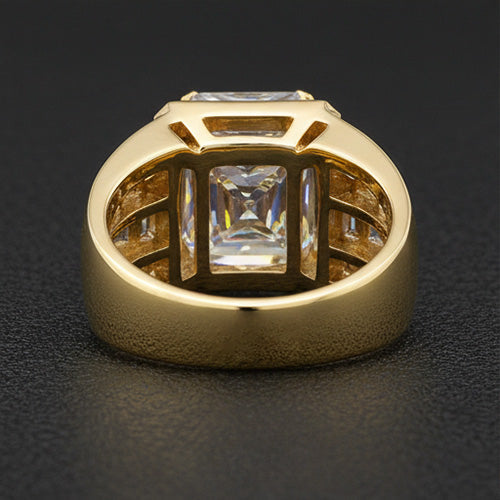 Radiant Brillant bague en 10K White Gold – vue de côté