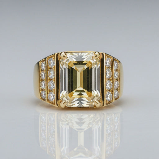 Premium Diamant Fin Bague Homme 8 carats – vue principale
