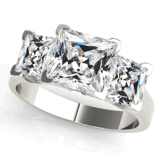 11 Carat Big Square Réel Diamond Ring