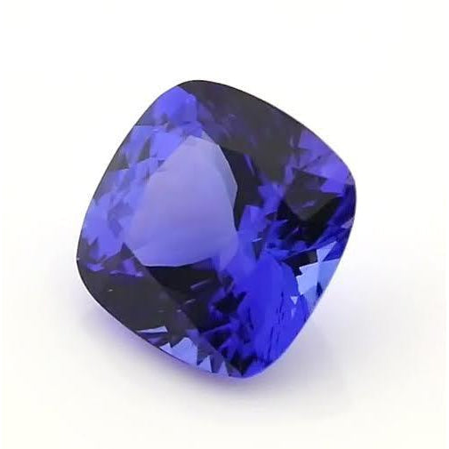 Tanzanite Bleue Loose Sapphires Natural 4 carats Gold – vue d'angle