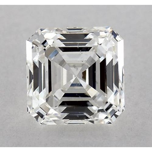 Diamant Asscher de 1,25 carat, non serti, couleur F, pureté VS1, très bonne taille.