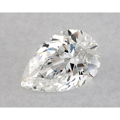 Diamant poire de 1,25 carat, non serti, couleur F, pureté VVS1, très bonne taille.