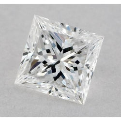 Diamant naturel de 1,25 carat, taille princesse, extrait de la terre, pureté F, VVS1, taille excellente