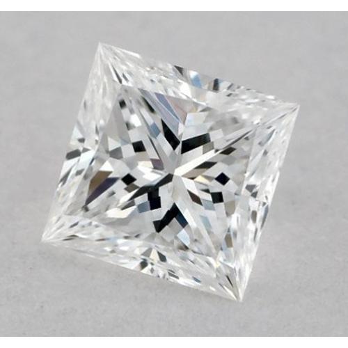 Diamant princesse 1,25 carat, pureté F, VVS1, taille excellente