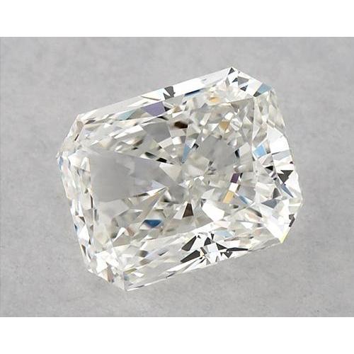 Diamant radiant de 1,25 carat, non serti, couleur F, pureté VS1, très bonne taille.