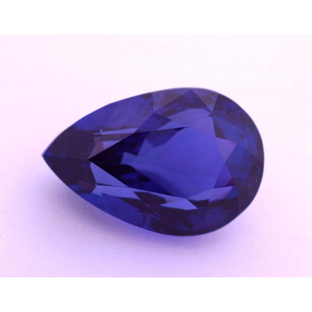 Tanzanite Bleue Loose Sapphires Natural 3-carats Gold – vue de face