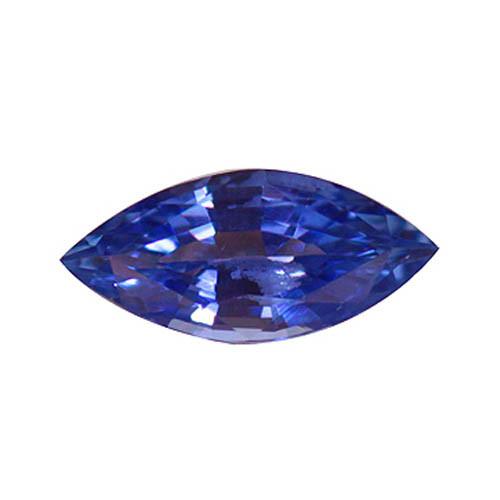 Tanzanite Violette Loose Sapphires Natural 5-carats Gold – vue de face