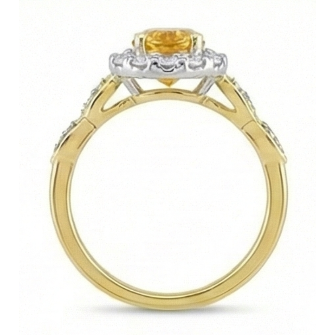 Sur mesure Bague avec Gemme 14,75 carats – vue de dessus