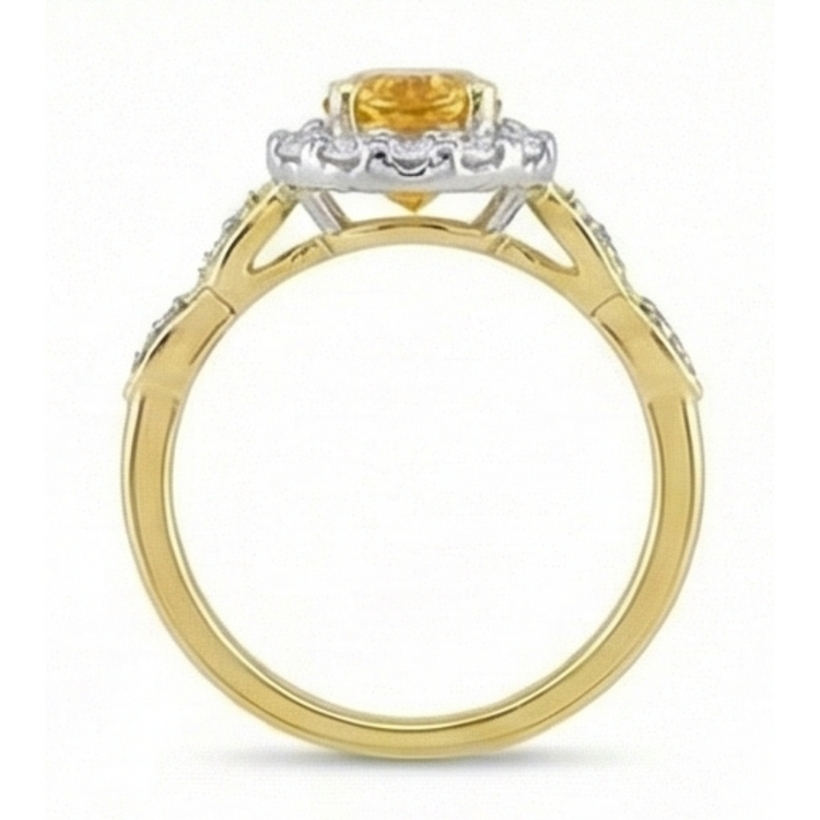 Sur mesure Bague avec Gemme 14,75 carats – vue de dessus