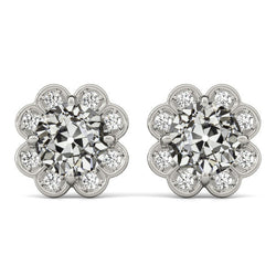 Diamant Puces d'Oreilles fait main 2 carats | HarryChadEnt