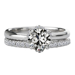 Diamant Fin Bague de Fiançailles – Coussin Antique 2 carats Or