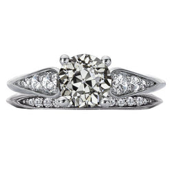 Diamant Fin Bague de Fiançailles 2,50 carats F/VS1 – Or Blanc 14