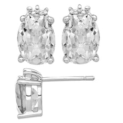 Brillant Pendants d'Oreilles de luxe – 4 carats Or 14K Blanc