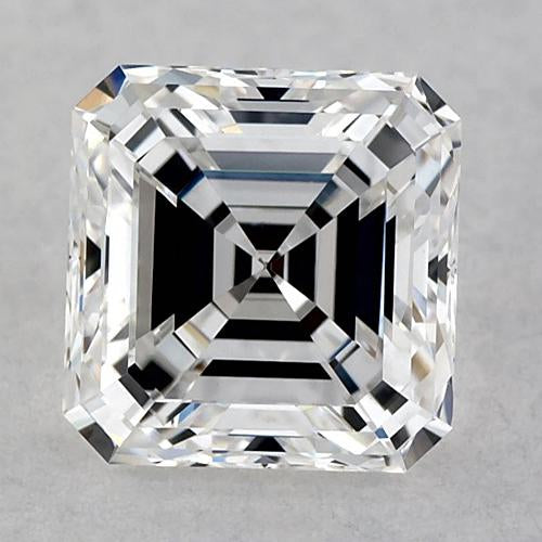 Diamant Asscher de 1,5 carat, non serti, F FI, très bonne taille