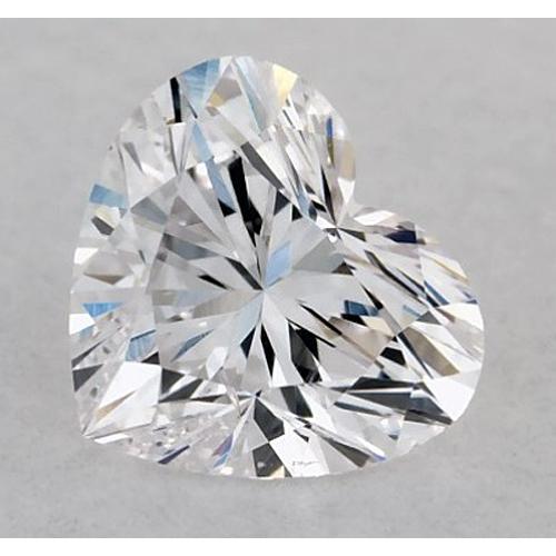 Diamant en forme de cœur de 1,5 carat, pureté E, VVS1, très bonne taille