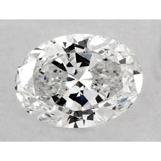 Diamant ovale de 1,5 carat, non serti, pureté E, taille VS1 (Très Bonne).