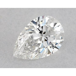 Diamant naturel en forme de poire de 1,5 carat, extrait de la terre, pureté E, VVS1, taille très bonne