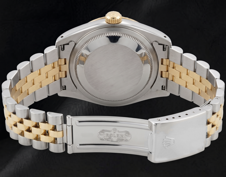 Montre Rolex Datejust 36 mm 16233 Bicolore Cadran Diamants Gris