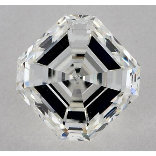 Diamant Asscher de 1,75 carat, non serti, couleur F, pureté VS1, très bonne taille.
