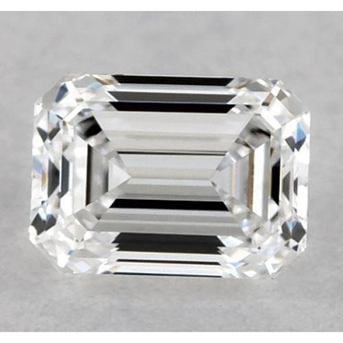 Diamant émeraude de 1,75 carat, non serti, couleur E, pureté VVS1, très bonne taille.