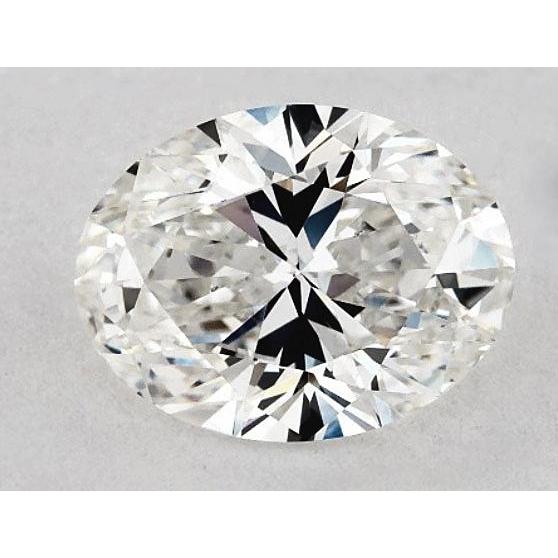 Diamant ovale de 1,75 carat, non serti, couleur F, pureté VS1, très bonne taille.