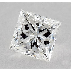 Diamant naturel de 1,75 carat, taille princesse, extrait de la terre, pureté E, VVS1, taille excellente