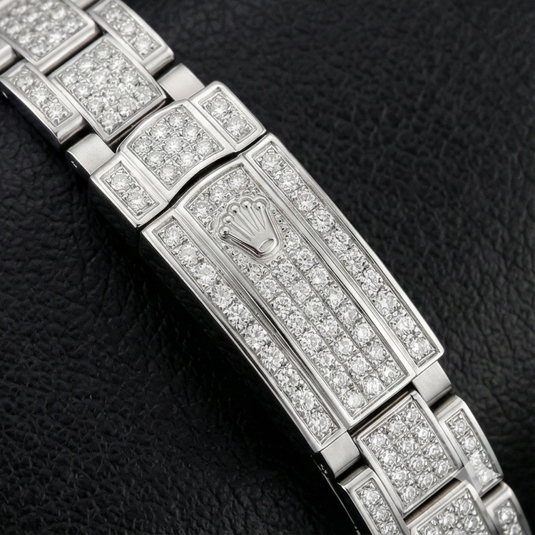 176200 Montre femme Rolex huître Perpétuelle glacée 26 mm