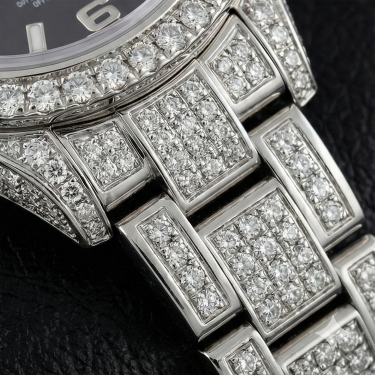 176200 Montre femme Rolex huître Perpétuelle glacée 26 mm