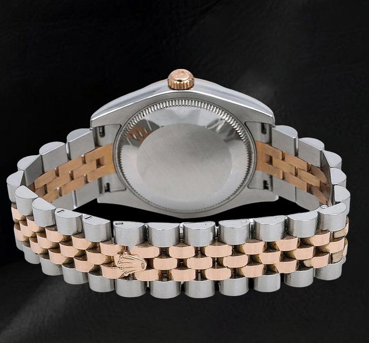 Montre Rolex Datejust 178271 Cadran Floral Saumon 31 mm Bicolore