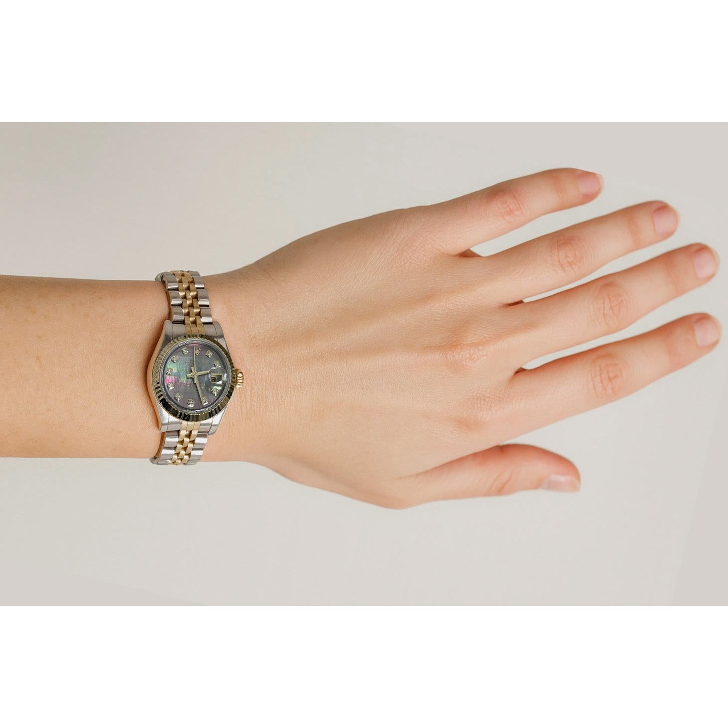 Fin Rolex carats – vue d'angle