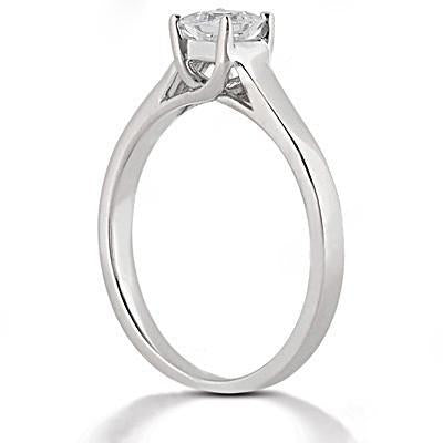 1.25 Ct. Bague Réel Diamant Solitaire Taille Princesse