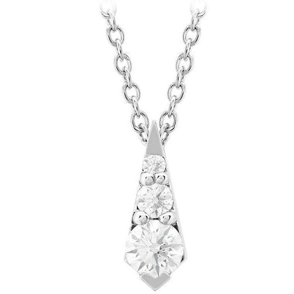 1.40 Carats Collier Pendentif Triplicity Naturel Diamants Diapositive Or 14K