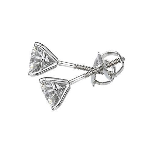 1.50 Carats E Vvs1 Boucles D'oreilles En Naturel Diamant De Style Martini