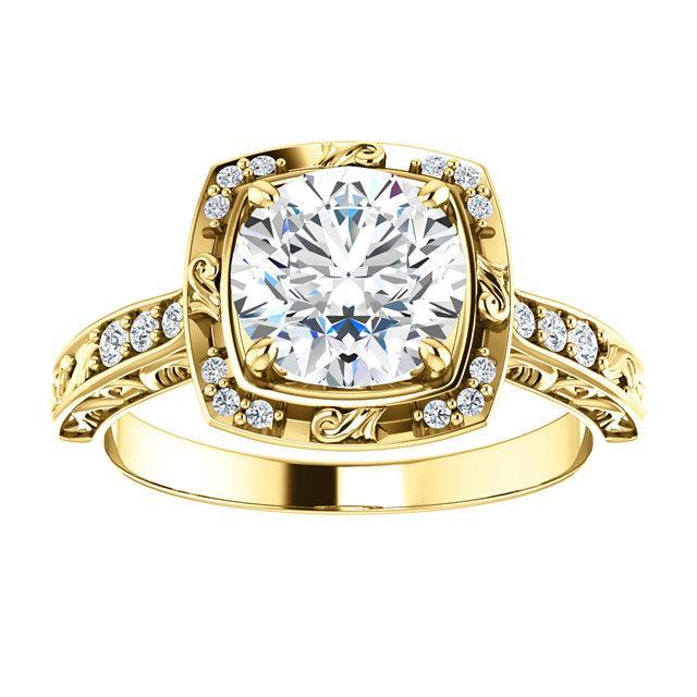 1.65 ct. Bague D'anniversaire Avec Réel Diamants Brillants Ronds