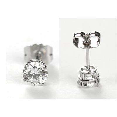 1.70 Ct. Boucles D'oreilles Réel Diamants En Or Blanc Bijoux