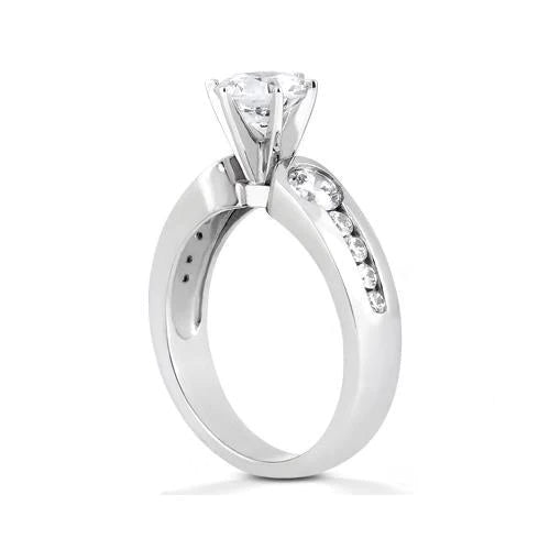 1.75 Ct. Bague De Fiançailles Trois Pierres Réel Diamants Bijoux En Or Blanc