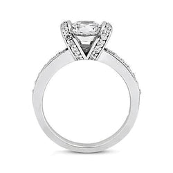 1.75 Ct. Bague Solitaire Réel Diamant Serti Clos Nouveau