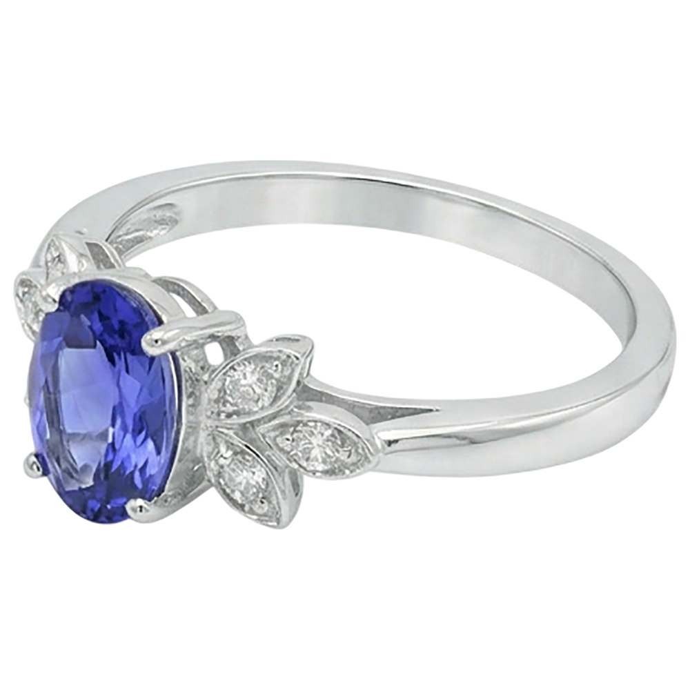 Intemporel Bague avec Gemme 2,05 carats – vue de côté
