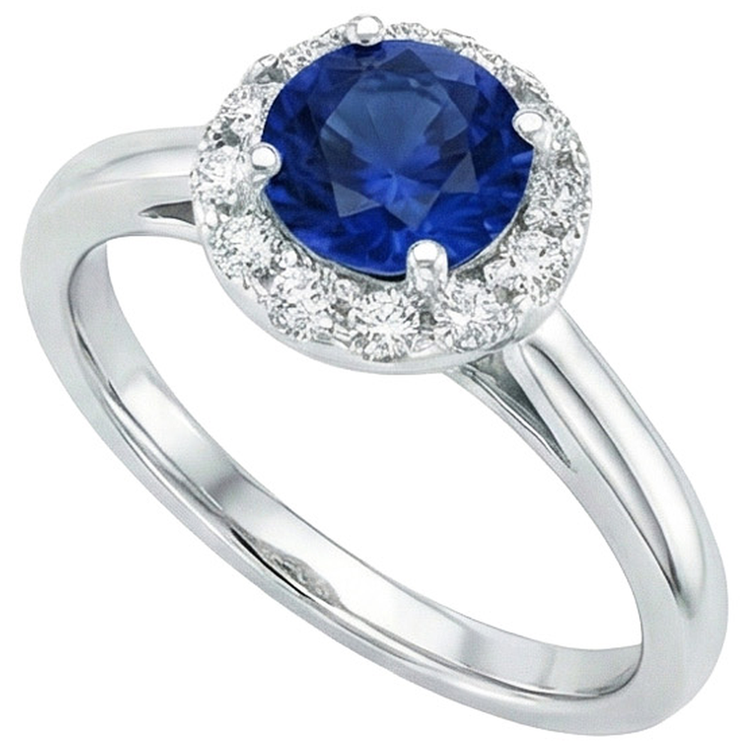 naturel round diamant 2.10carats bague détail rapproché
