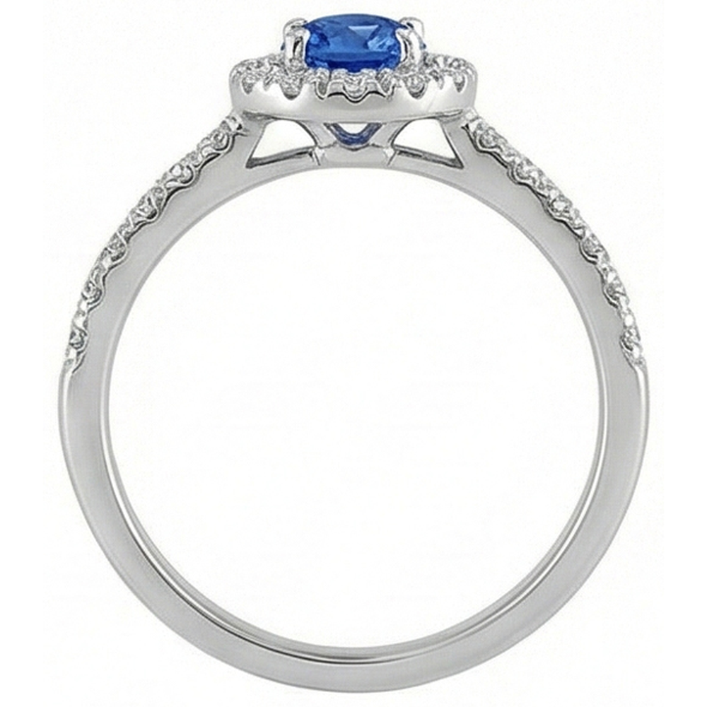 naturel diamant 2.10carats bague vue de profil
