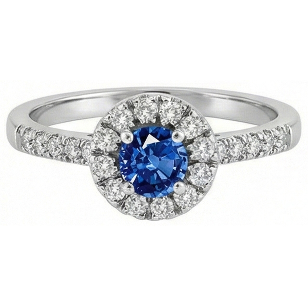 naturel diamant 2.10carats bague angle de côté