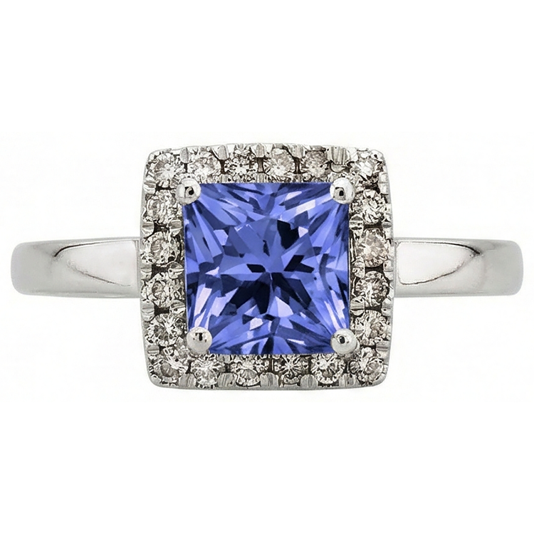 naturel tanzanite 2.15carats alliance détail rapproché