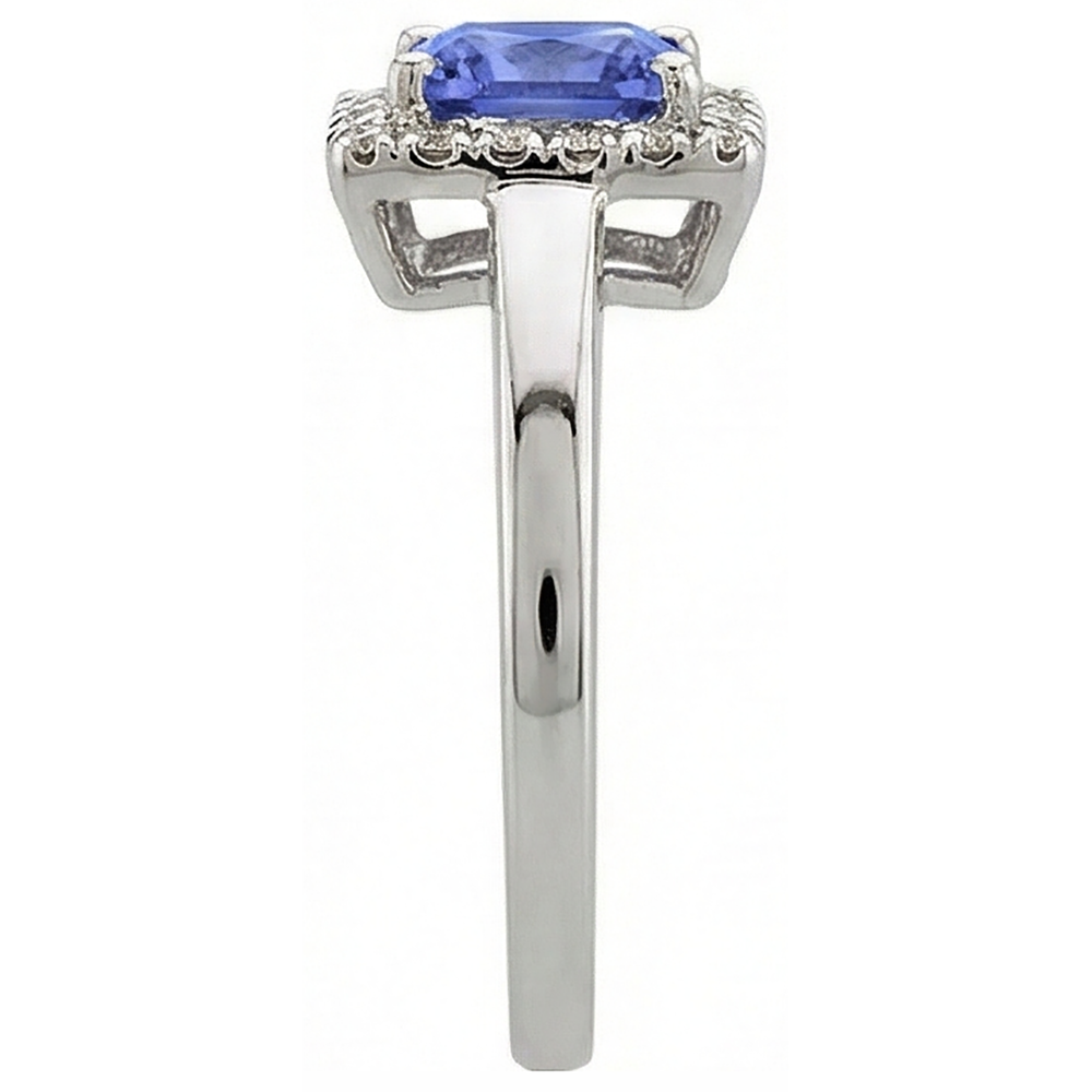 naturel tanzanite 2.15carats alliance vue de profil