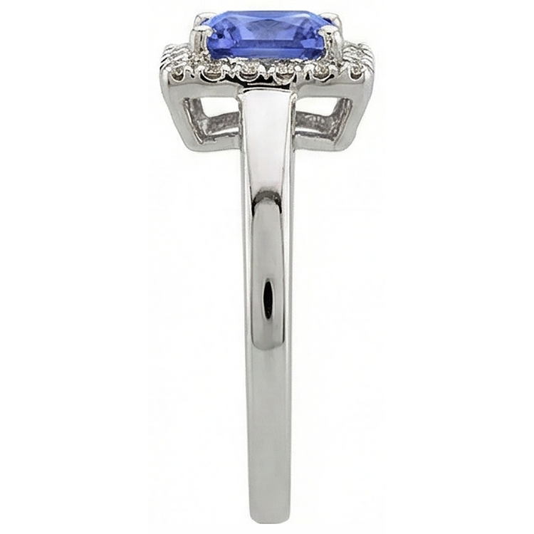 naturel tanzanite 2.15carats alliance vue de profil