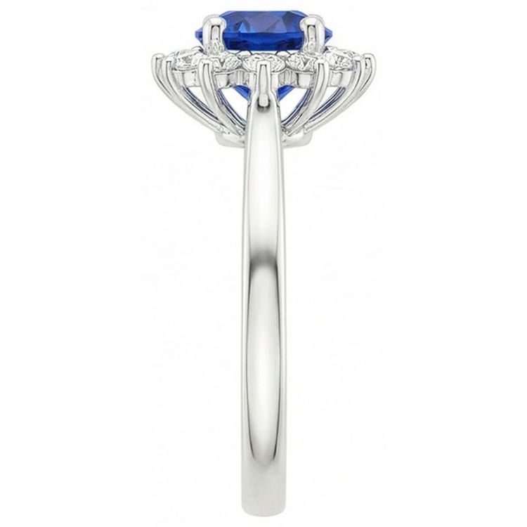 naturel diamant 2.20carats bague vue de dessus