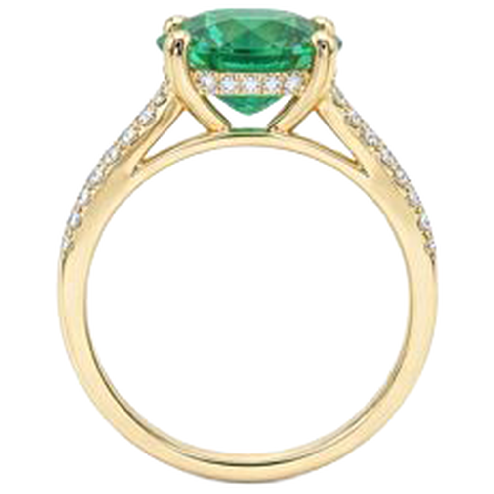 naturel diamant 2.30carats bague sur blanc