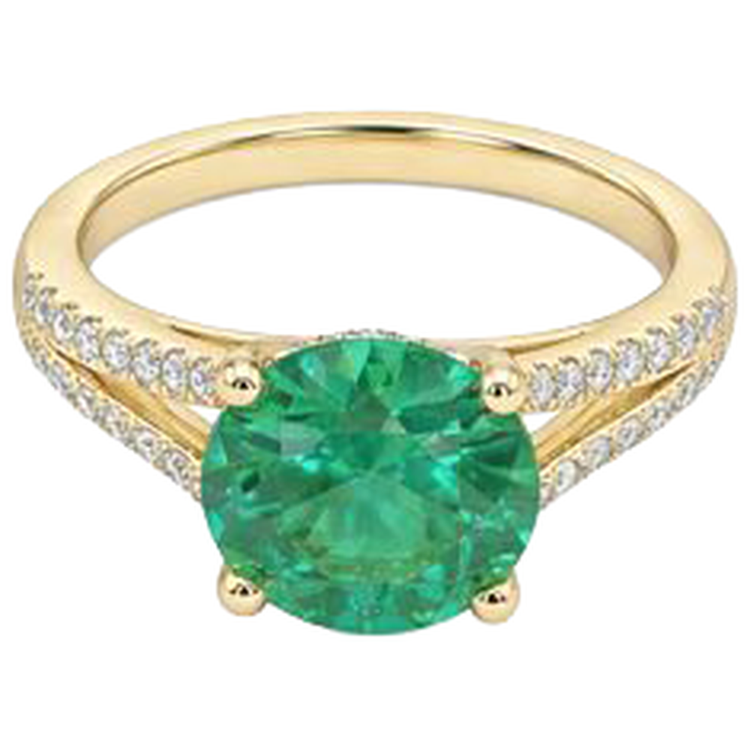 naturel diamant 2.30carats bague vue de dessus