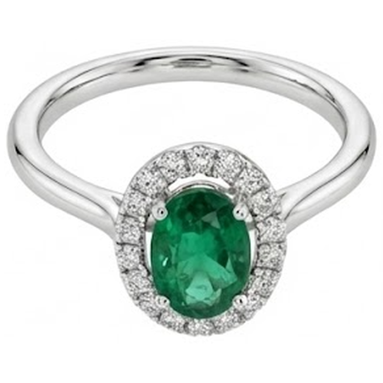 naturel oval diamant 2.50carats bague vue de dessus