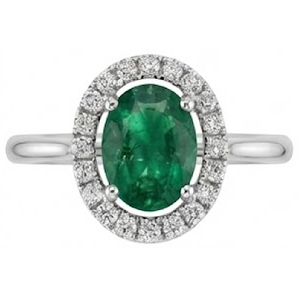 naturel oval diamant 2.50carats bague angle de côté