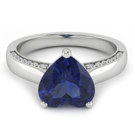 naturel diamant 2.50carats bague angle de côté